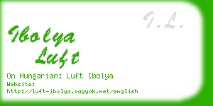 ibolya luft business card